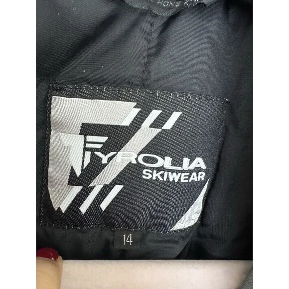 Vintage Tyrolia Skiwear Size 14 Women’s Purple Nylon Jacket Ski Winter - Picture 3 of 9